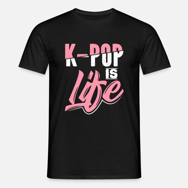 K-Pop - Männer T-Shirt - Schwarz