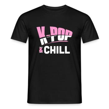 K-Pop - T-shirt homme - noir - Devant - AI Model Male 178 light (178cm)