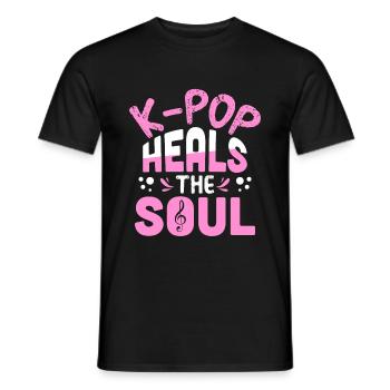 K-Pop - T-shirt homme - noir - Devant - AI Model Male 178 light (178cm)
