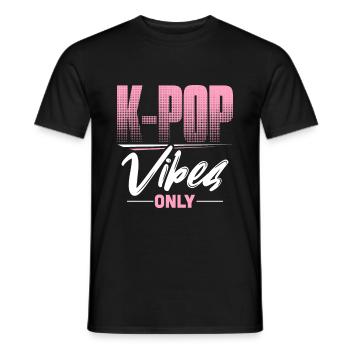 K-Pop - T-shirt homme - noir - Devant - AI Model Male 178 light (178cm)