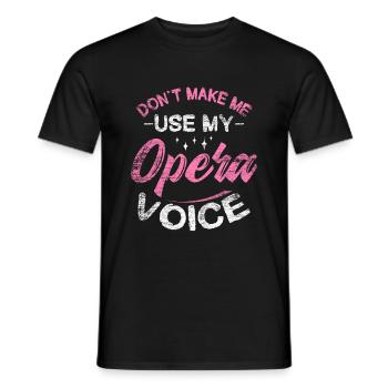 Sängerin - Männer T-Shirt - Schwarz - Vorne - AI Model Male 178 light (178cm)