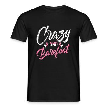 Barefoot - Men's T-Shirt - black - Front - AI Model Male 178 light (178cm)