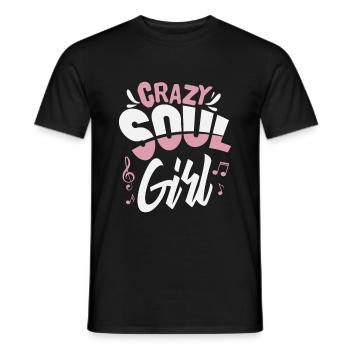 Soul Music Girls - Men's T-Shirt - black - Front - AI Model Male 178 light (178cm)