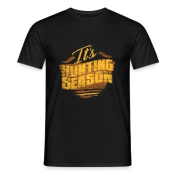 Hunter - Men's T-Shirt - black - Front - AI Model Male 178 light (178cm)
