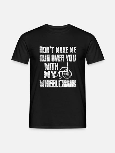 wheelchair - Men's T-Shirt - black