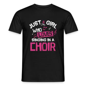 Chanteuse de choeur - T-shirt homme - noir - Devant - AI Model Male 178 light (178cm)