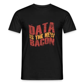 computer science - Men's T-Shirt - black - Front - AI Model Male 178 light (178cm)