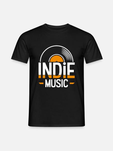 Indie music - Men's T-Shirt - black