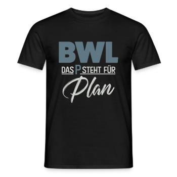 BWL - Männer T-Shirt - Schwarz - Vorne - AI Model Male 178 light (178cm)