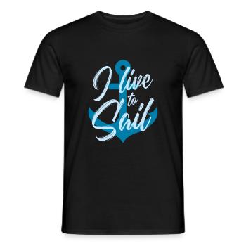 navigation à voile - T-shirt homme - noir - Devant - AI Model Male 178 light (178cm)