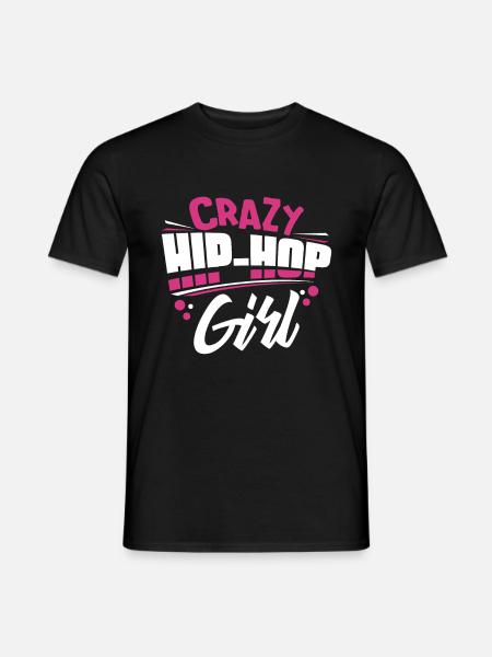 Hip Hop Mädchen - Männer T-Shirt - Schwarz