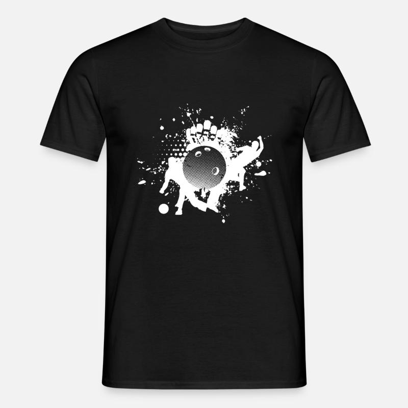 Bowling - Männer T-Shirt - Schwarz