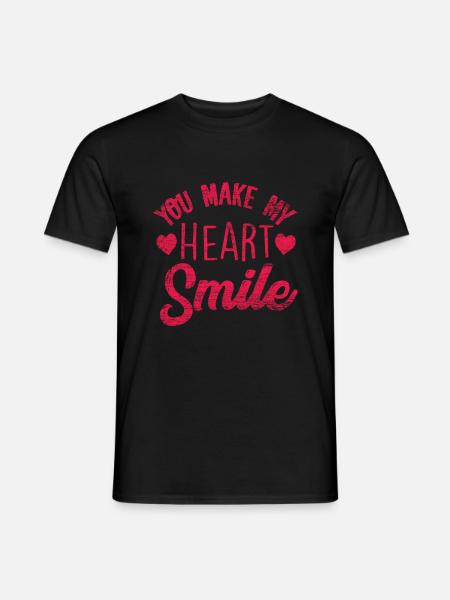 Herz - Mænd T-shirt - sort