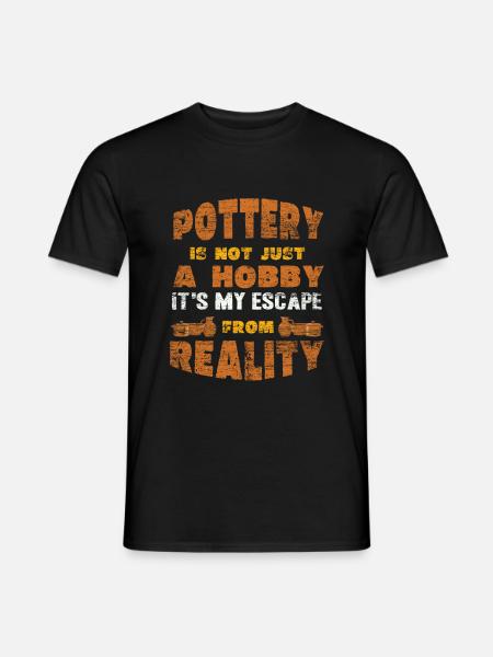 make pottery - Men's T-Shirt - black