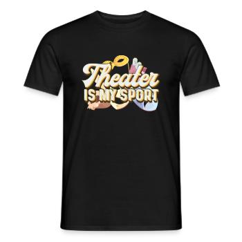 Acting Theatre - Men's T-Shirt - black - Front - AI Model Male 178 light (178cm)