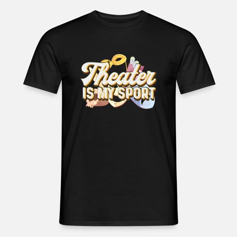 Schauspiel Theater - Männer T-Shirt - Schwarz