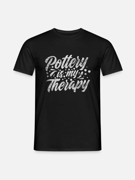 do pottery - Men's T-Shirt - black