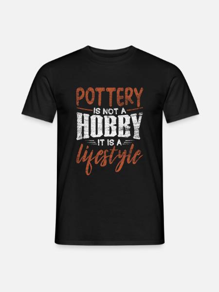 do pottery - Men's T-Shirt - black