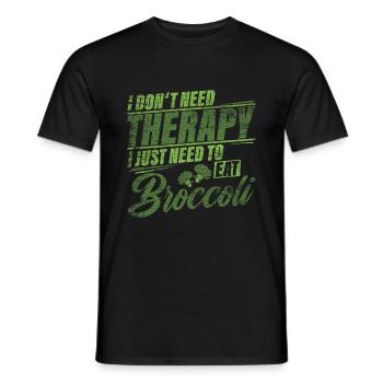 brocoli - T-shirt homme - noir - Devant - AI Model Male 178 light (178cm)