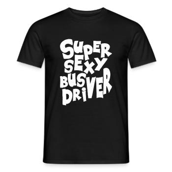 conducteur - T-shirt homme - noir - Devant - AI Model Male 178 light (178cm)
