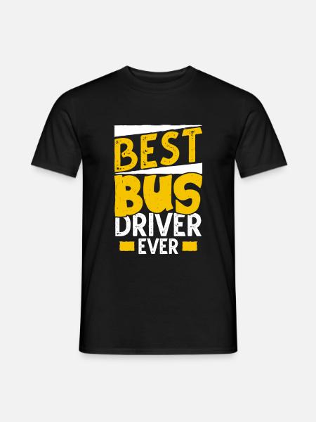 bus driver - Men's T-Shirt - black