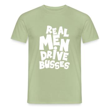 bus driver - Men's T-Shirt - sage - Front - AI Model Male 178 light (178cm)