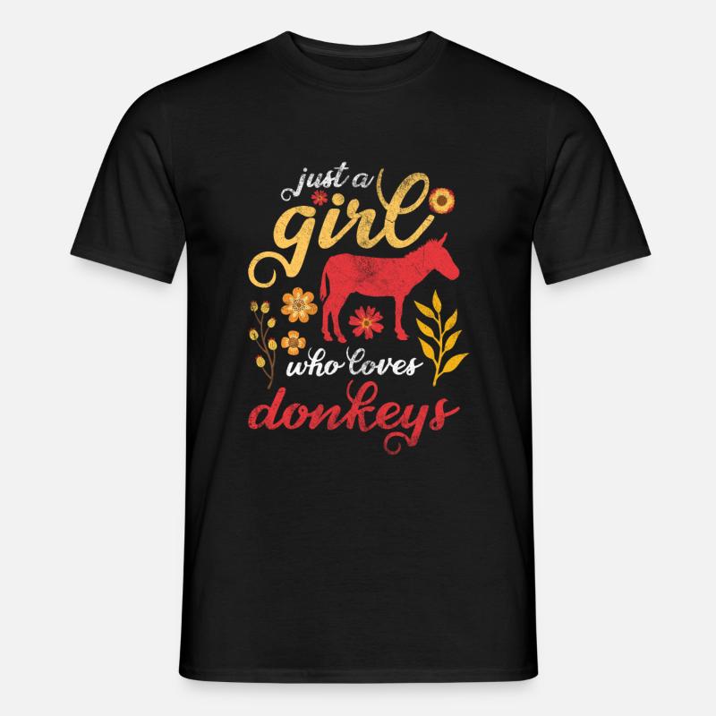 Esel Liebe - Männer T-Shirt - Schwarz