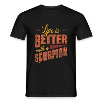 Scorpio - Men's T-Shirt - black - Front - AI Model Male 178 light (178cm)