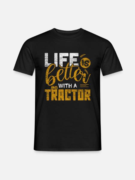 tractor - Men's T-Shirt - black