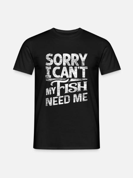 poisson - T-shirt homme - noir