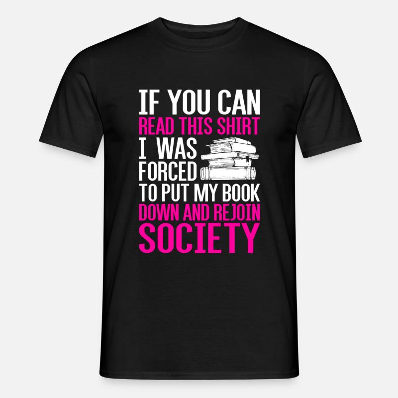 Bücher - Männer T-Shirt - Schwarz