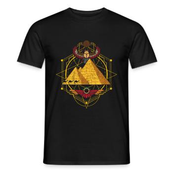 Pyramide d'Egypte - T-shirt homme - noir - Devant - AI Model Male 178 light (178cm)