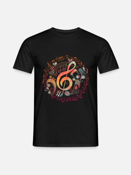 Clef music - Men's T-Shirt - black