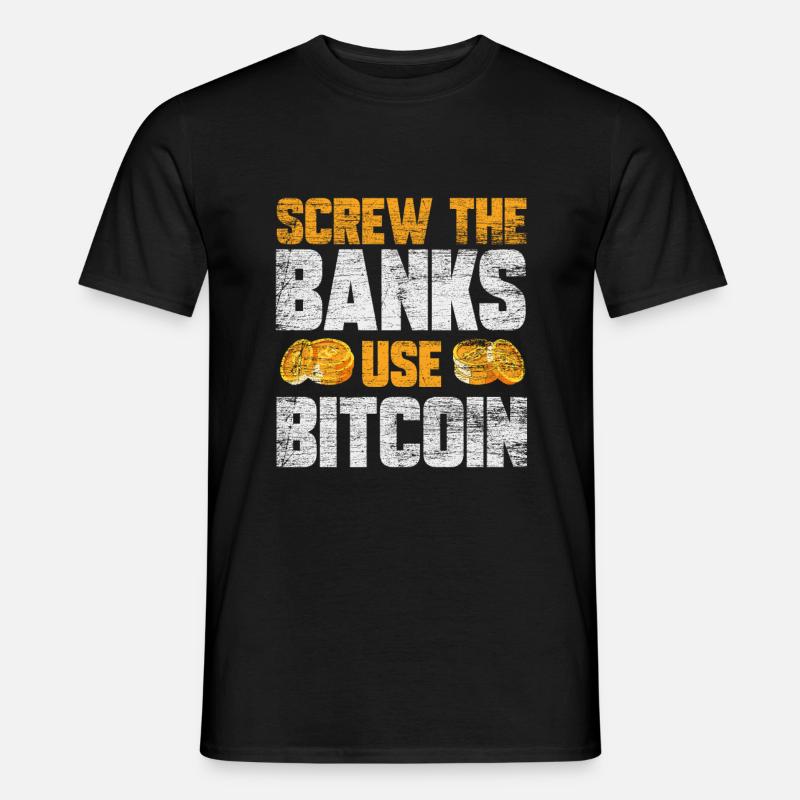 Bitcoin - Männer T-Shirt - Schwarz