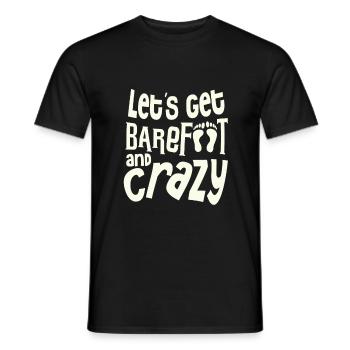 barefoot - Men's T-Shirt - black - Front - AI Model Male 178 light (178cm)