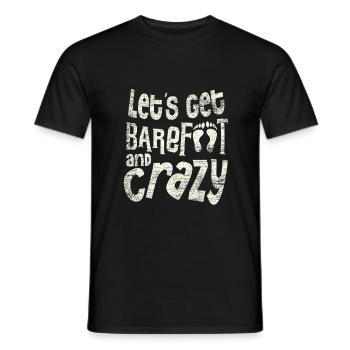 Barefoot - Men's T-Shirt - black - Front - AI Model Male 178 light (178cm)