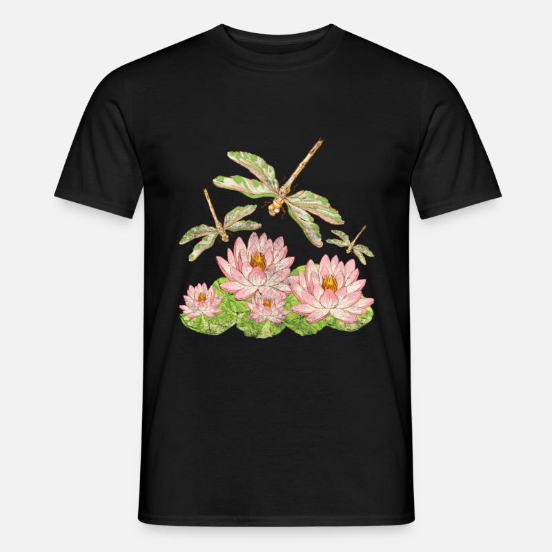 Libellen - Männer T-Shirt - Schwarz