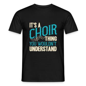chorale - T-shirt homme - noir - Devant - AI Model Male 178 light (178cm)