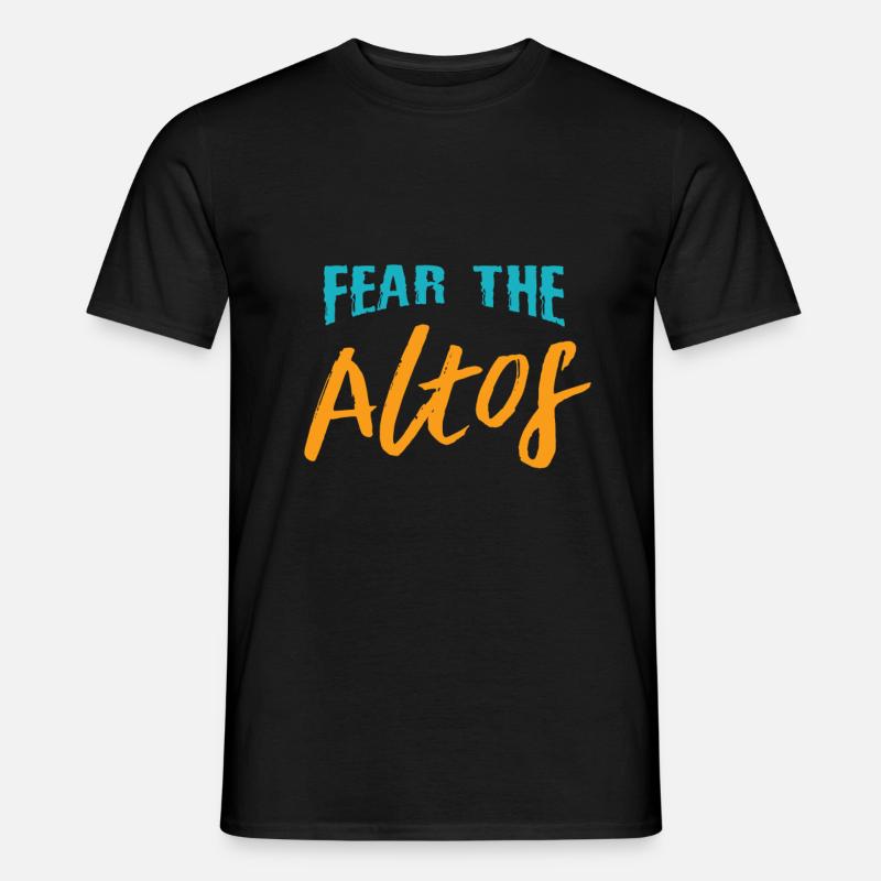 Chor Alt Sänger - Männer T-Shirt - Schwarz