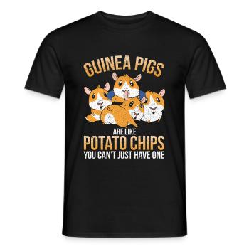 Meerschweinchen Tierliebhaber - Männer T-Shirt - Schwarz - Vorne - AI Model Male 178 light (178cm)