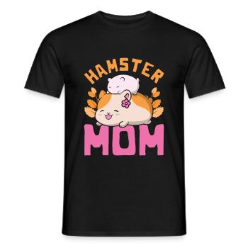 Hamster - Männer T-Shirt - Schwarz - Vorne - AI Model Male 178 light (178cm)