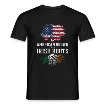 Irland Amerika Land - Männer T-Shirt - Schwarz - Vorne - AI Model Male 178 light (178cm)