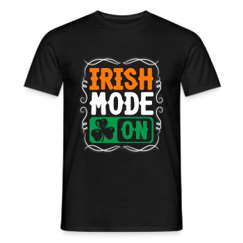 Ireland children - Men's T-Shirt - black - Front - AI Model Male 178 light (178cm)