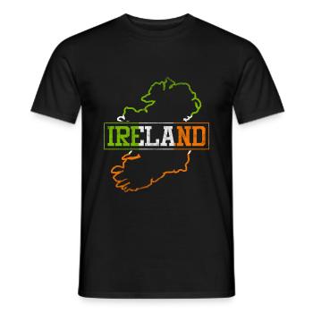 Irlande - T-shirt homme - noir - Devant - AI Model Male 178 light (178cm)