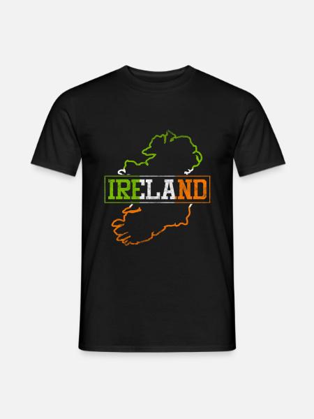 Irlande - T-shirt homme - noir