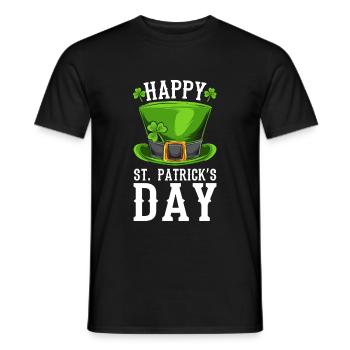 Terre de St Patricks Day - T-shirt homme - noir - Devant - AI Model Male 178 light (178cm)