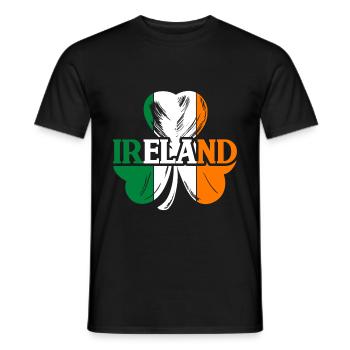 idée cadeau drapeau Irlande - T-shirt homme - noir - Devant - AI Model Male 178 light (178cm)