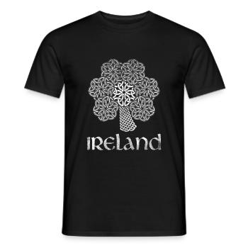 Irlande - T-shirt homme - noir - Devant - AI Model Male 178 light (178cm)
