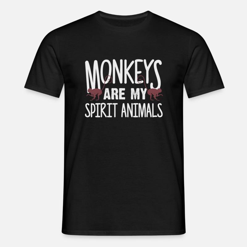 Affe - Männer T-Shirt - Schwarz