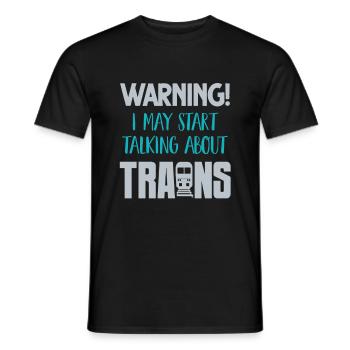 Züge - Männer T-Shirt - Schwarz - Vorne - AI Model Male 178 light (178cm)